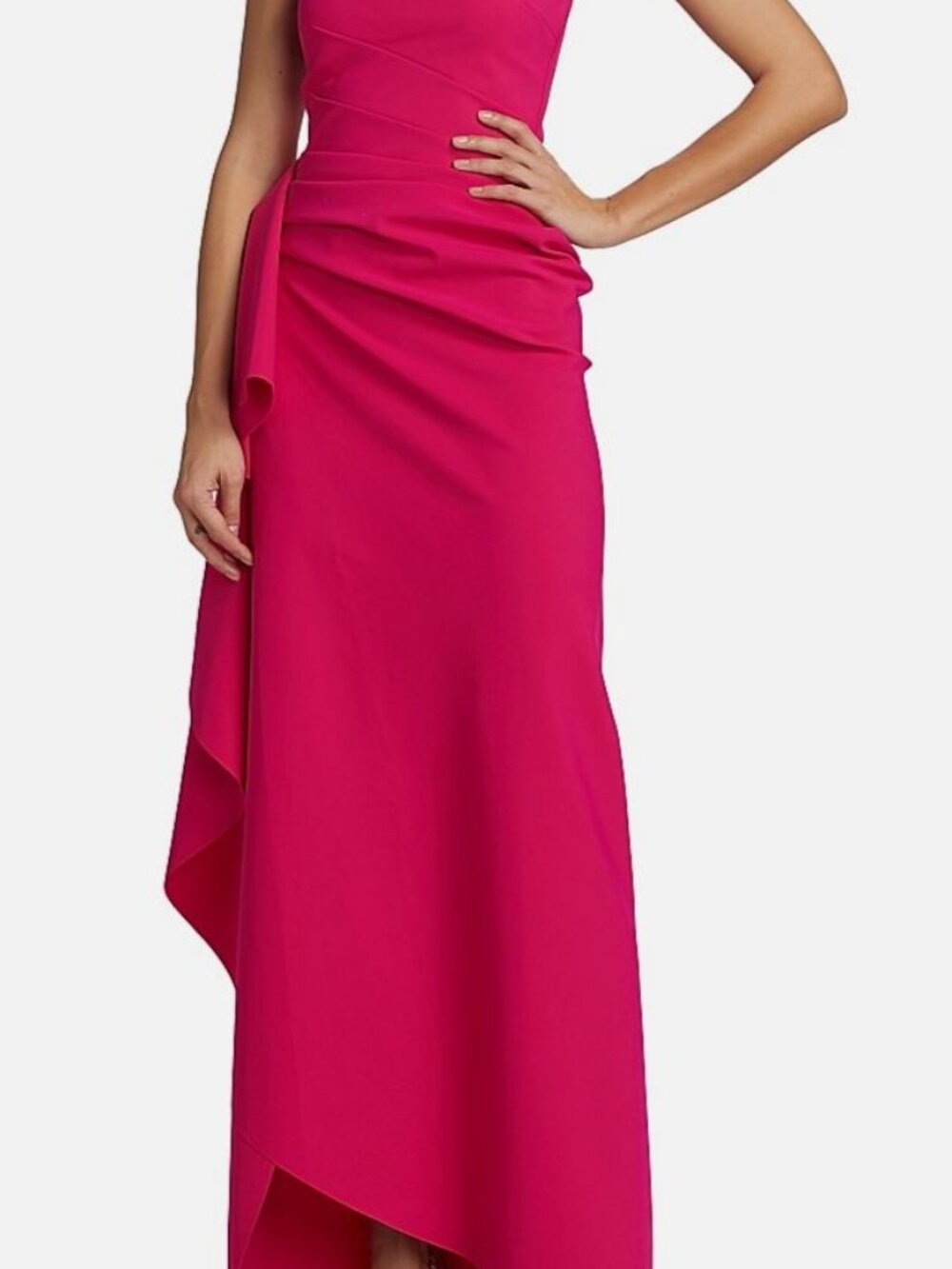 Chiara Boni La Petite Robe Women's Pink Glicheria Column Gown Plus Size 52